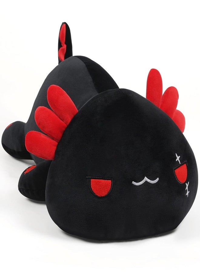 MIAOHAHA Plush Axolotl Toy Plush Pillow Axolotl Stuffed Animal Toy Cute Plushies Kids Plush Toy Pillow(Black,50cm/19.6in) - Image 1